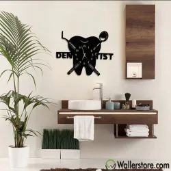 Dentist Wooden Wall Clock