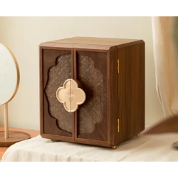 Large Wooden Walnut Jewelry Box