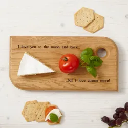 Solid Peach Wood Chopping Board