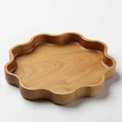 Waves of Wood Platter